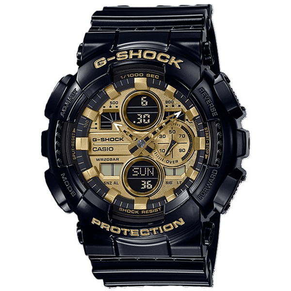 Bevilles Jewellers Casio G-Shock Analog-Digital Black and Gold Watch GA140GB-1A1 Review