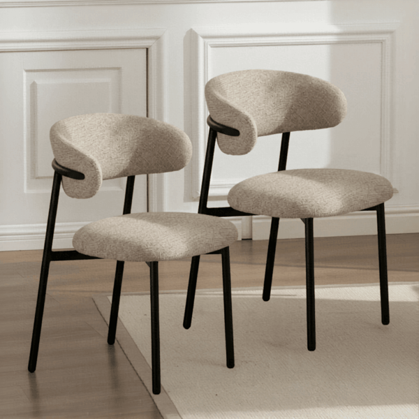 Big Furniture Warehouse Velora Pair of Beige Dining Chairs Review