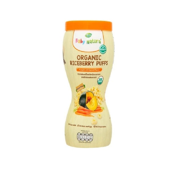 BIG Pharmacy Baby Natura Organic Riceberry Puffs Pumpkin with Carrot 40G Ulasan