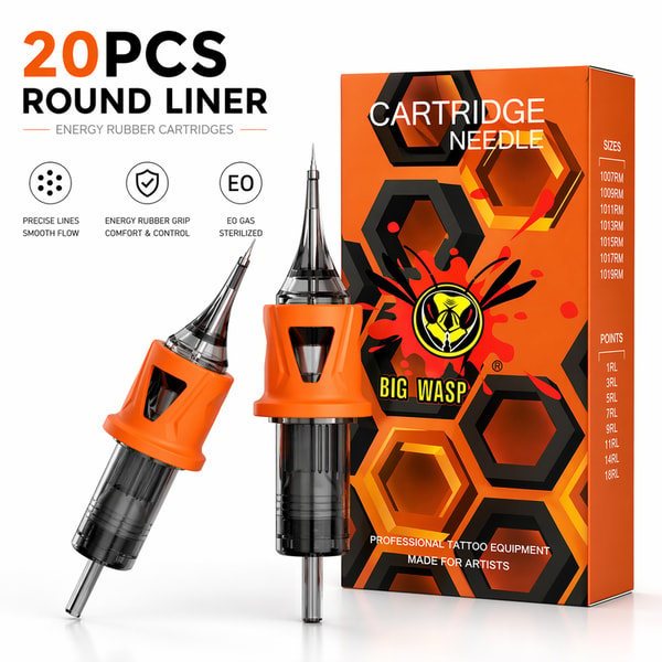 Big Wasp Tattoo Energy Round Liner Cartridges Review