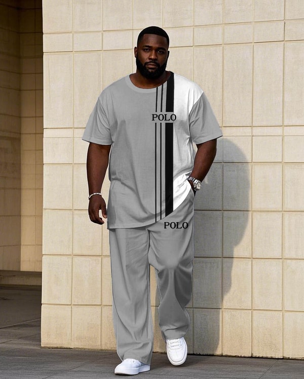 BIGGMANS White & Grey Colorblock Set Review