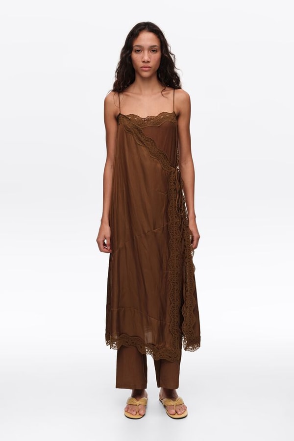 Bimba Y Lola Dark Olive Lace Skirt-Trouser Hybrid Review