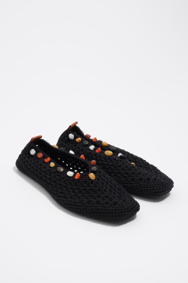 Bimba Y Lola Black Crochet Ballerina with Stones Review