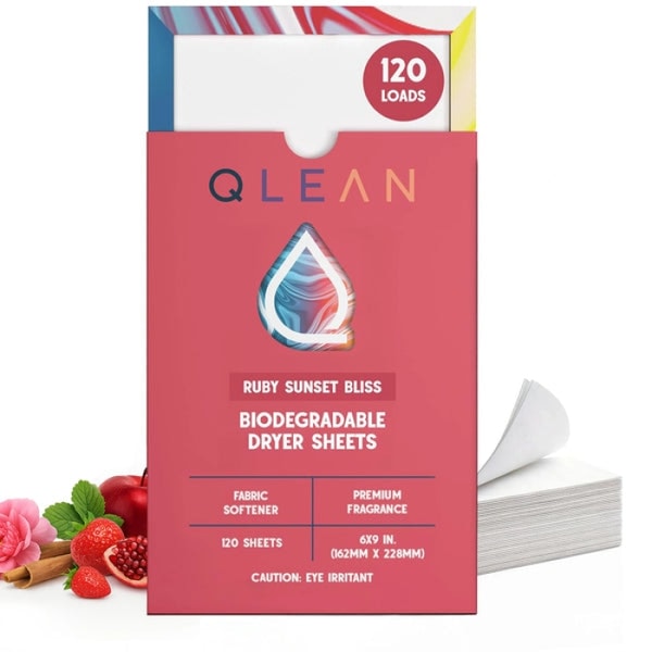 Qlean Biodegradable Dryer Sheets Reviews 