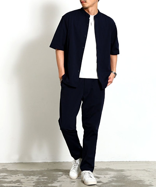 BITTER STORE Bitter select Cool Touch Stretch Band Collar Short Sleeve Shirt & Easy Pants Set レビュー