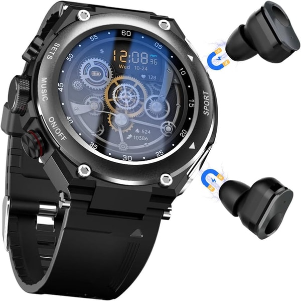 BKWAT  Smart Watch with Earbuds, 3 in 1 Round Fitness Tracker Review