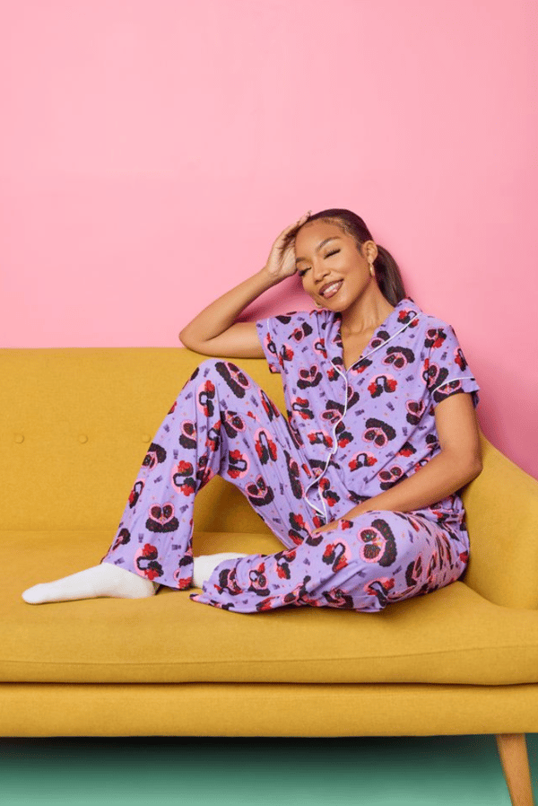 Black Paper Party Ladies Lilac Pajama Top Review