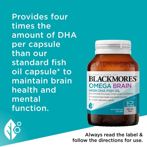 Blackmores Omega Brain High DHA Fish Oil Review