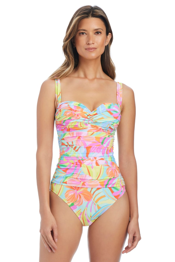 Bleu Rod Beattie Kore Shirred Bandeau One-Piece Reviews