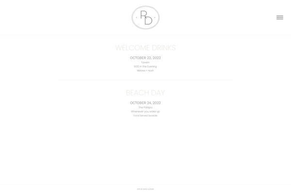Bliss & Bone Rosa Wedding Website Review