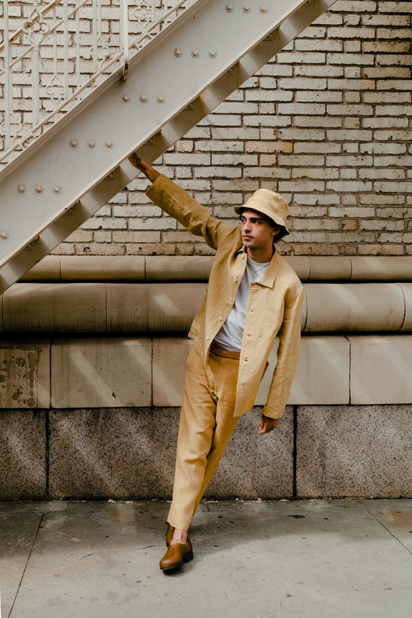 Blluemade Chore Coat in Antelope Khaki Linen Review