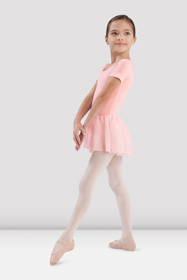 Bloch Dance Girls Short Sleeve Skirted Leotard Light Pink Review