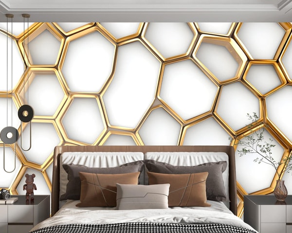 Bloom & Wall Luxury 3D Gold Honeycomb Review