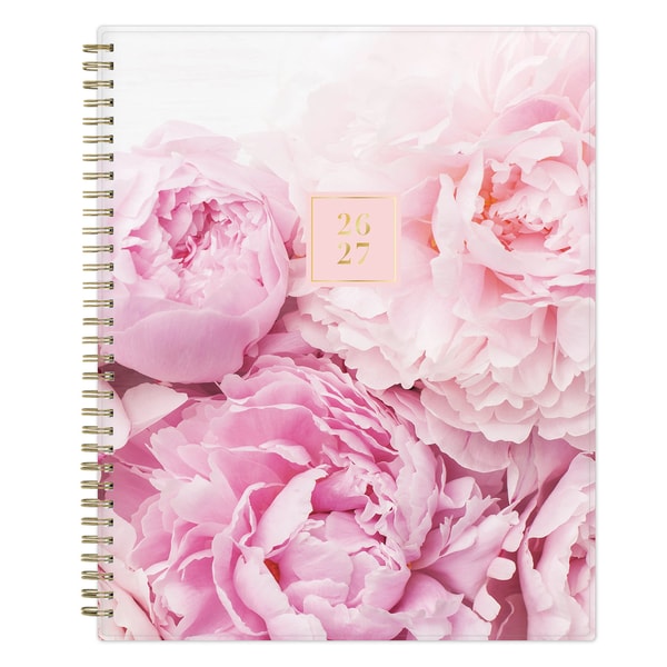 Blue Sky Peony 2026-2027 Weekly Monthly Rach Parcell Planning Calendar Review