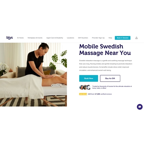 Blys Mobile Swedish Massage Review