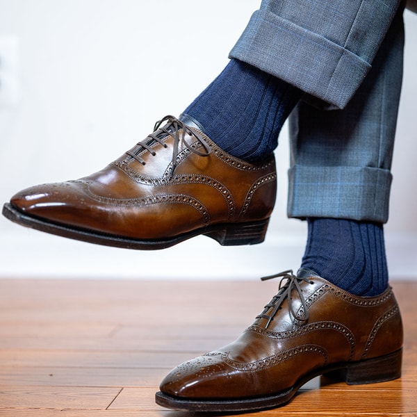 Boardroom Socks Navy Merino Wool Mid Calf Dress Socks Review