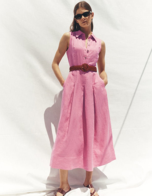 Boden Belinda Linen Shirt Dress Review