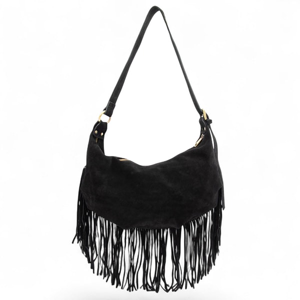 Bolsa Nova Dallas Suede Fringe in Black Review