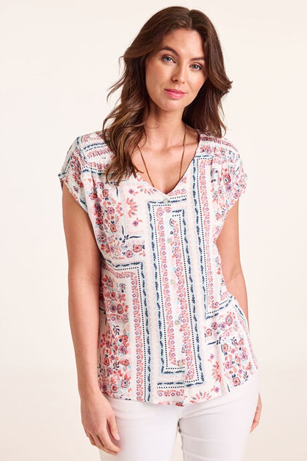 Bonmarch&eacute; Ditsy Print Button Through Blouse Review
