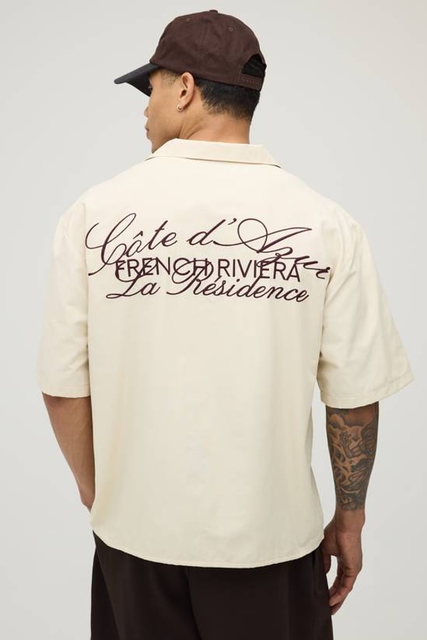 BOOHOOMAN Oversized French Riviera Shirt Review
