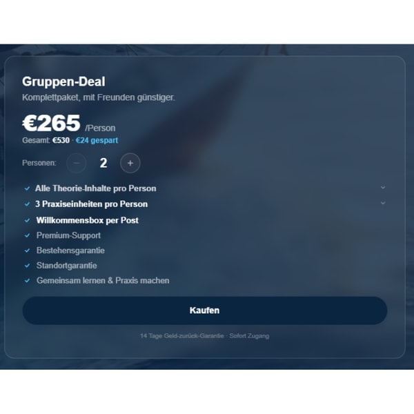 BootsschuleX Gruppen-Deal Komplettpaket Review