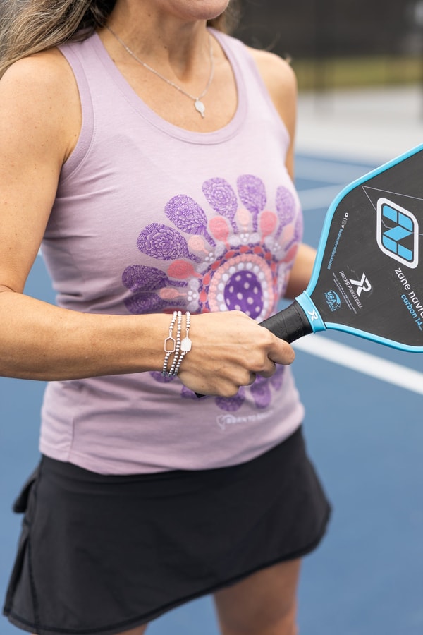 Born to Rally Womens Pickleball Flower Tank Top Review