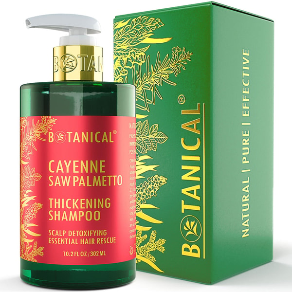 Botanical Green Lab Cayenne & Saw Palmetto Hair Thickening Shampoo Review