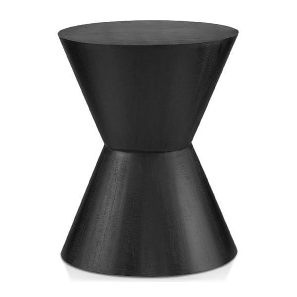 Bouclair Wood Hourglass Side Table in Black Reviews