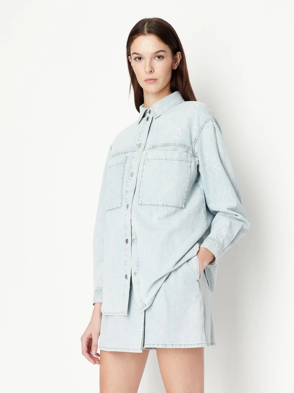 Branded Wear Armani Exchange Indigo Branded Shirt Review