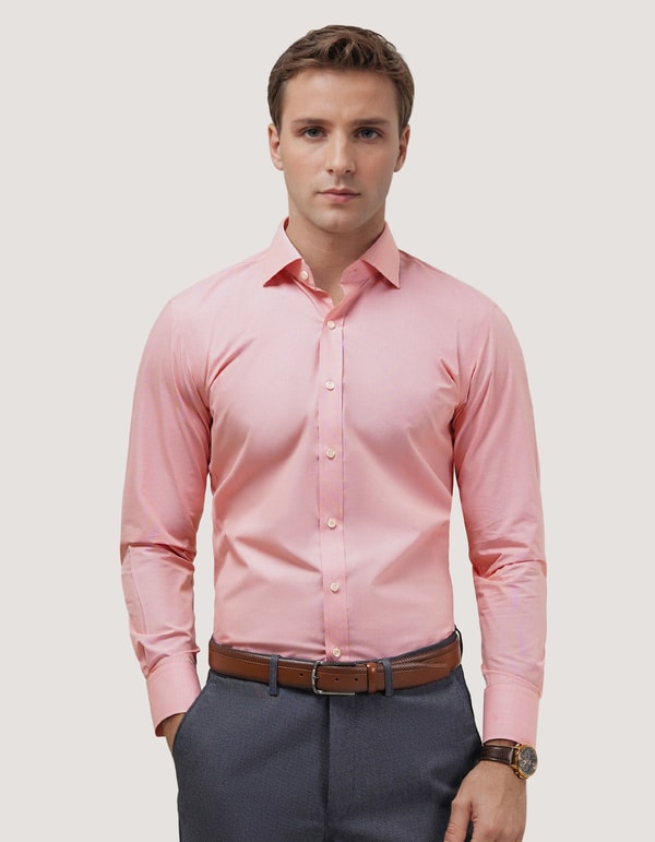 Brian Oak London Light Orange Houndstooth Check Shirt Review