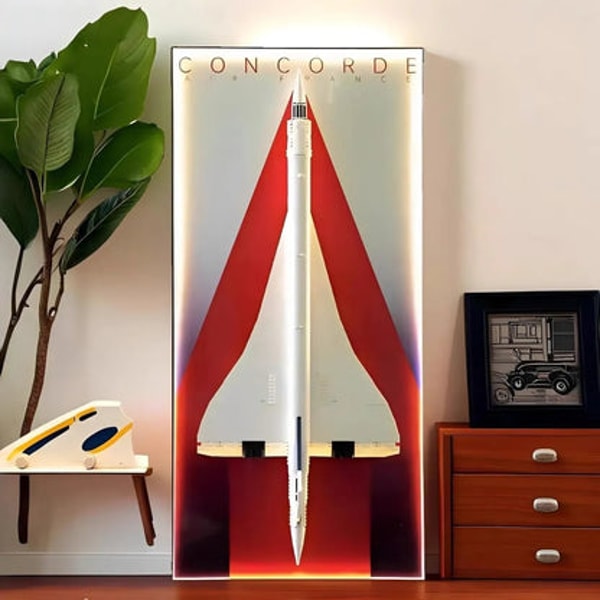 BrickZoneHub LED Wall Display Frame for LEGO Icons Concorde Set 10318 Review