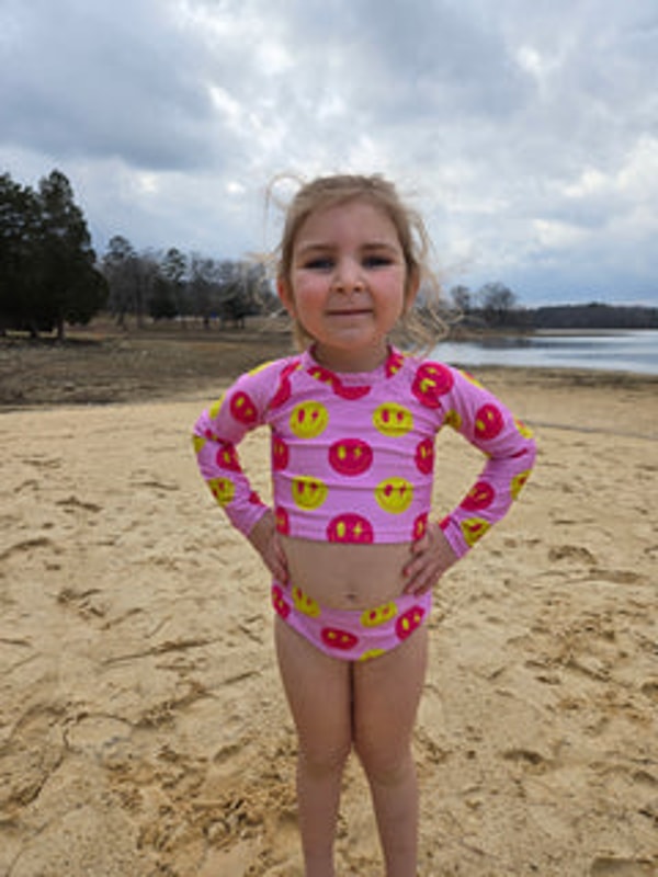 Bright & Bold Swim Girls Long Sleeve Crop Top Set Review