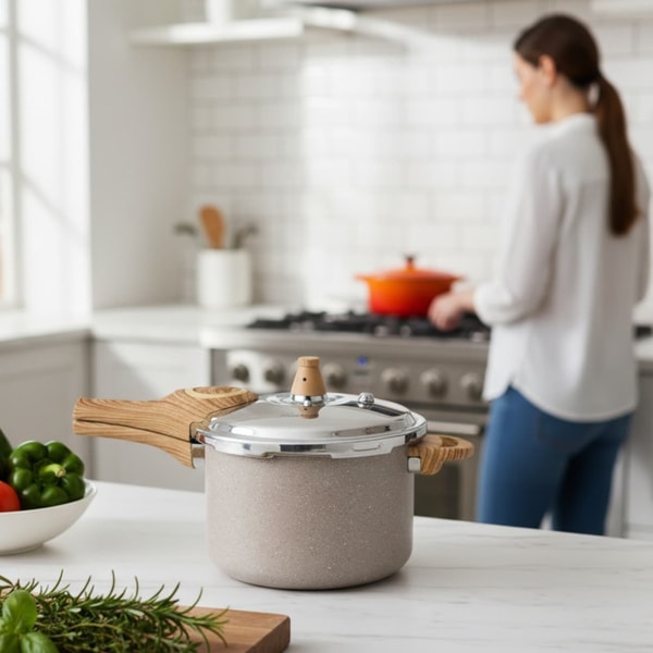 Brinox Panela de Press&atilde;o Ceramic Life Areia Avalia&ccedil;&atilde;o