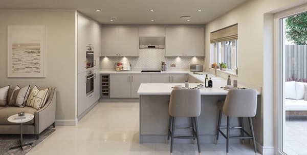 Brooklands Kitchens Fenton Slab Door Kitchen Bundle Dove Grey Reviews