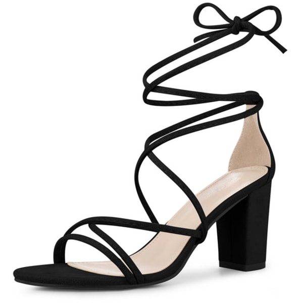 Bubl&eacute;don Perphy Chunky Heels Strappy Lace Up Sandals Review
