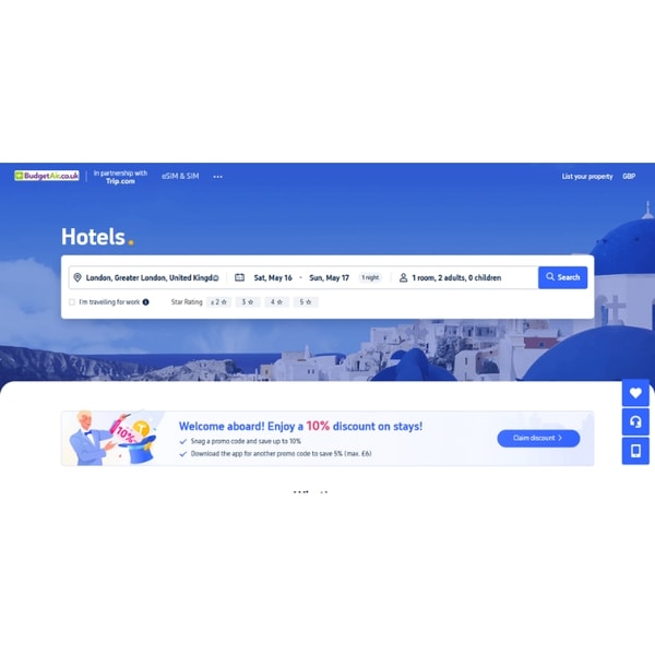 BudgetAir Hotel Bookings Review