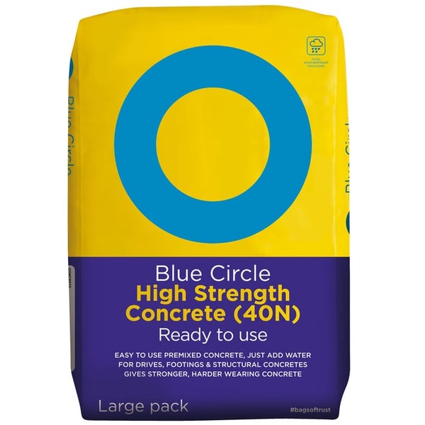 Building Materials Blue Circle High Strength Concrete 20kg Review