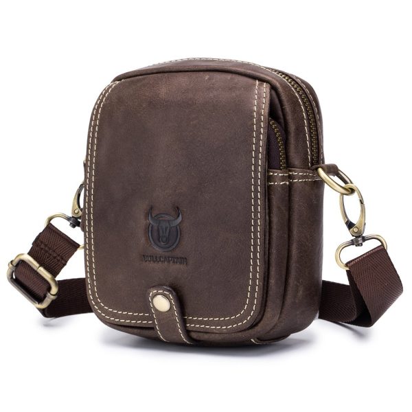Bullcaptain Herren kleine Umh&auml;ngetasche Echtleder Handy G&uuml;rtel G&uuml;rteltasche Bewertung