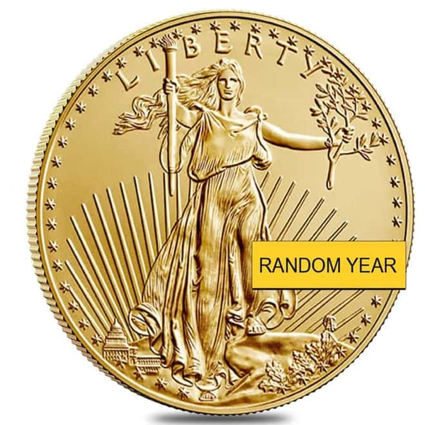1 oz Gold American Eagle $50 Coin BU (Random Year) Review