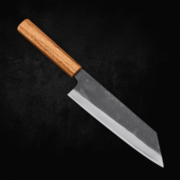 Kasumi Japan Bunka Blue Steel #1 Kurouchi Stainless Clad Oak Handle Reviews