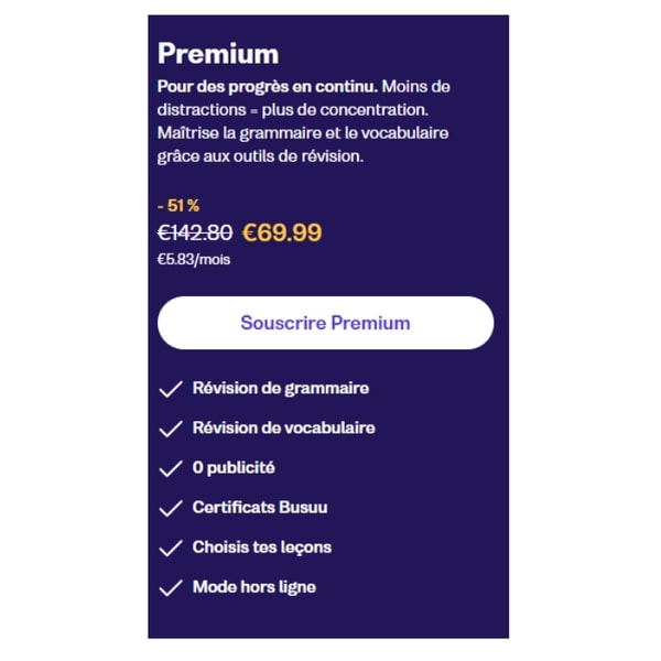 Busuu Premium Avis