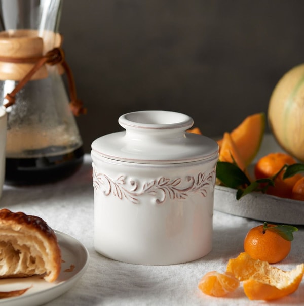 Butter Bell Crock White Linen Antique Review