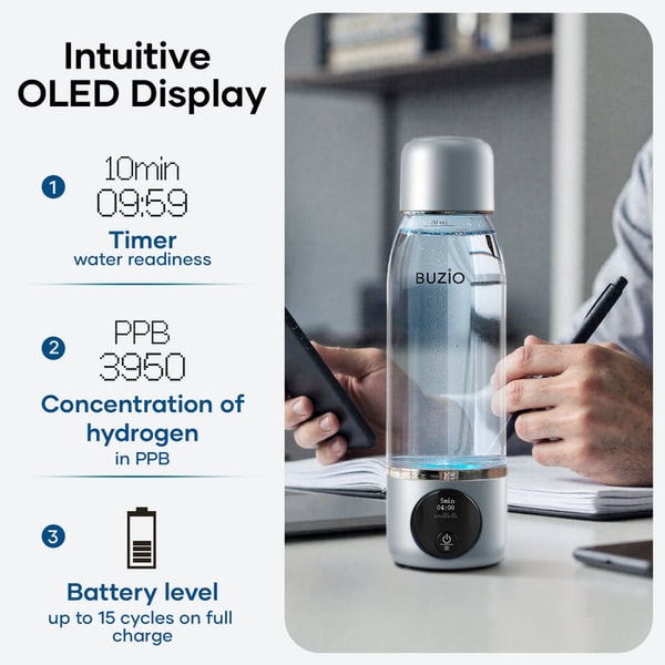 Buzio Hydrogen Water Bottle Generator Review
