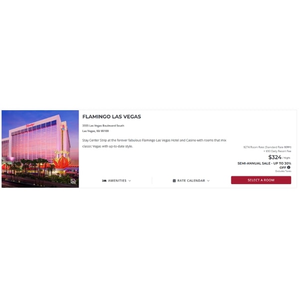 Caesars Entertainment Flamingo Las Vegas Review