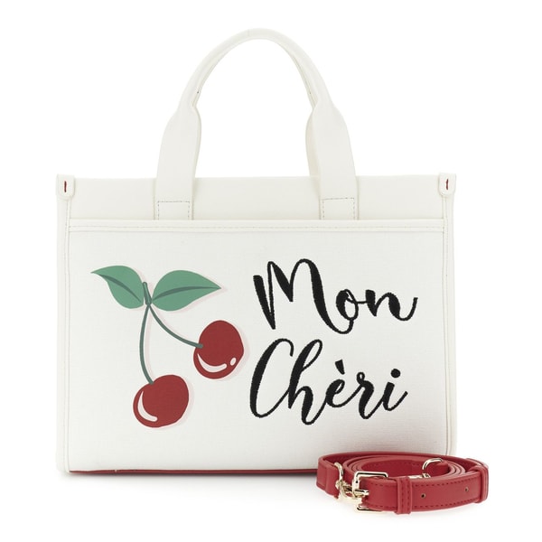 Caf&egrave;Noir Sac cabas en toile effet nappa avec poche et broderie Avis