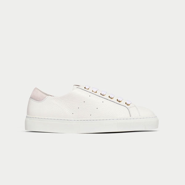 Calla Shoes Star White Grain Leather Wide Fit Trainers Review
