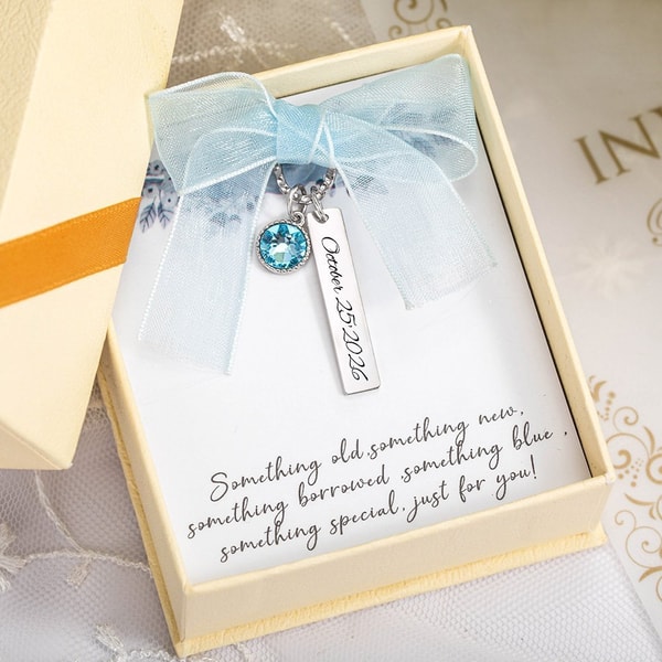 Callie Personalised Blue Crystal Bridal Bouquet Charm with Engraved Text and Card Review
