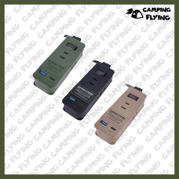 campingflying adamoutdoor 1.1M ３座擴充PD/QC USB延長線 评测