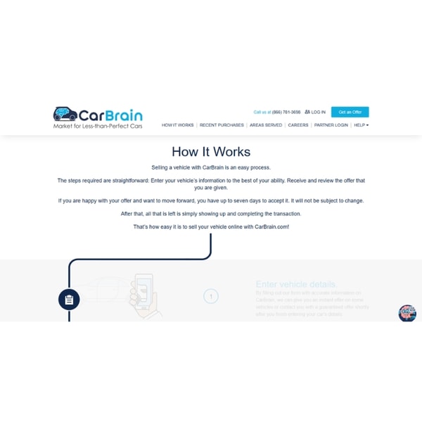 CarBrain Selling Process Details