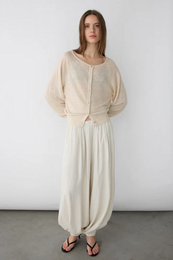 OAK + FORT Linen Blend Cardigan Review